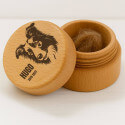 Picture-to-drawing Round Wooden Pet Memorial Keepsake for Ashes or Fur Storage - Engraved with Name & Dates