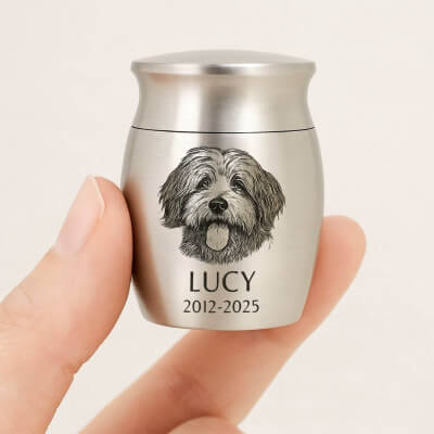 Personalised Pet Keepsake Urn – Mini Dog Urn...