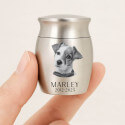 Personalised Pet Keepsake Urn – Mini Dog Urn with Engraved Photo, Name & Dates