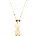 Personalised Dog-Shaped Pet Memorial Necklace – Engraved with Name