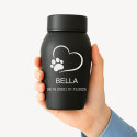 Personalised Pet Urn with Name, Dates & Special Tribute on the Lid – Stainless Steel Dog Urn