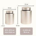 Personalised Pet Urn with Photo Name & Dates – Cylinder Stainless Steel Dog Urn
