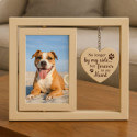 Personalised Wooden 360° Rotating Pet Memorial Photo Frame – Engraved with Heartfelt Tribute