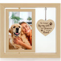 Personalised Wooden 360° Rotating Pet Memorial Photo Frame – Engraved with Heartfelt Tribute
