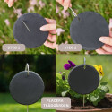 Personalised Heart Pet Grave Marker with Metal Hook Stake – Slate Dog Memorial Garden Plaque with Name, Dates & Tribute