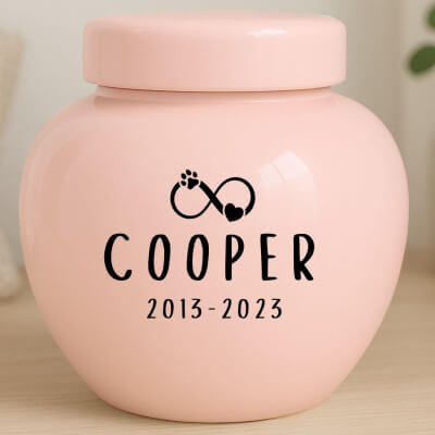 Personalised Ceramic Pet Urn – Dog Cremation...