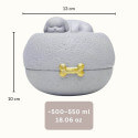 Outdoor Resin Pet Urn – Dog Cremation Urn for Ashes with Sleeping Dog Figure for Garden Display