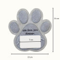 Paw-Shaped Pet Memorial Stone with Photo Frame – Weatherproof Resin Grave Marker for Outdoor Display